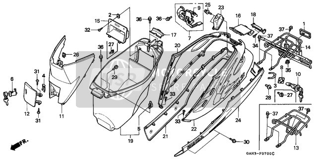 Cubierta del cuerpo/Caja de equipaje/ Portaequipajes